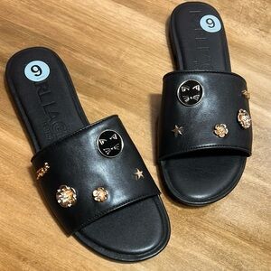 Karl Lagerfeld Embellished Cati Slides